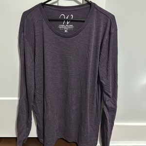 Ethan Williams. Men’s, purple, long sleeved shirt.